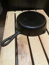 Vtg Hammered Cast Iron Skillet 8” Restored