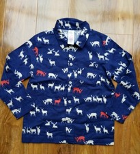 Mini BODEN Girls Checked Pyjamas Top COSY WOVEN BRUSHED COTTON SIZE 5-6 years