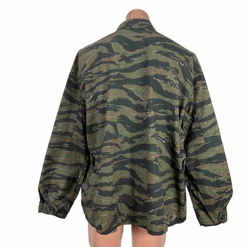 Rothco Tiger Stripe Camo Shirt Mens L Military 4 Pocket Combat Army Vietnam XXL - Picture 2 of 9