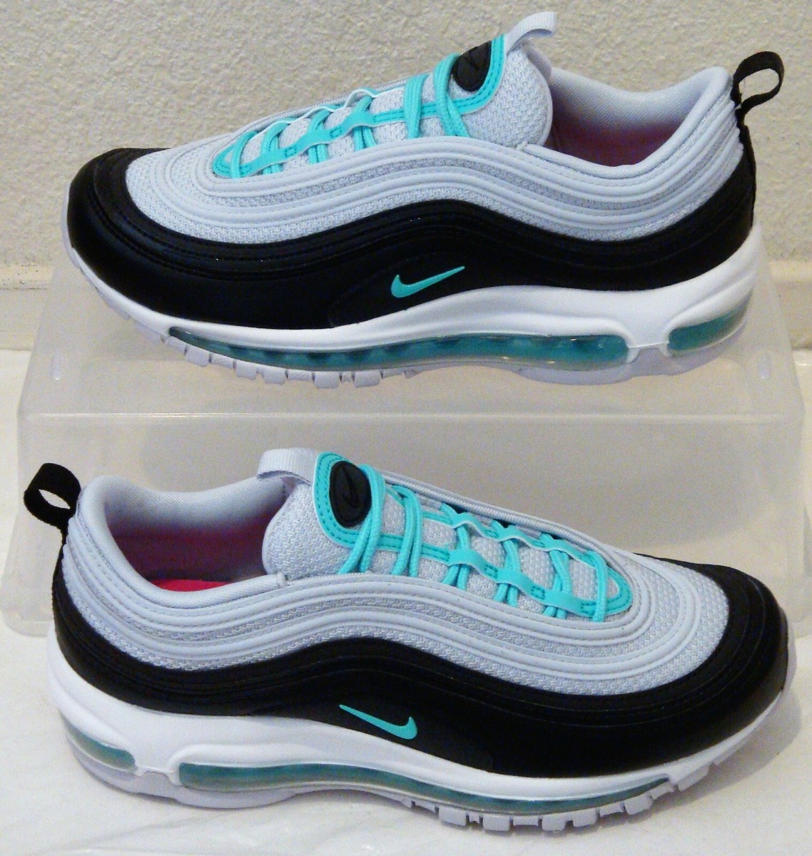 nike air max 97 platinum black aurora green