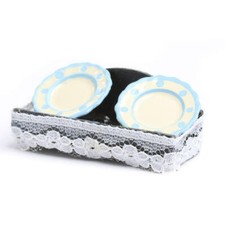 Factory Direct Craft Miniature Plates on Display Shelf  6 Pieces