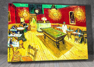 Van Gogh The Night Cafe LEINWAND GEMÄLDE KUNSTDRUCK 729