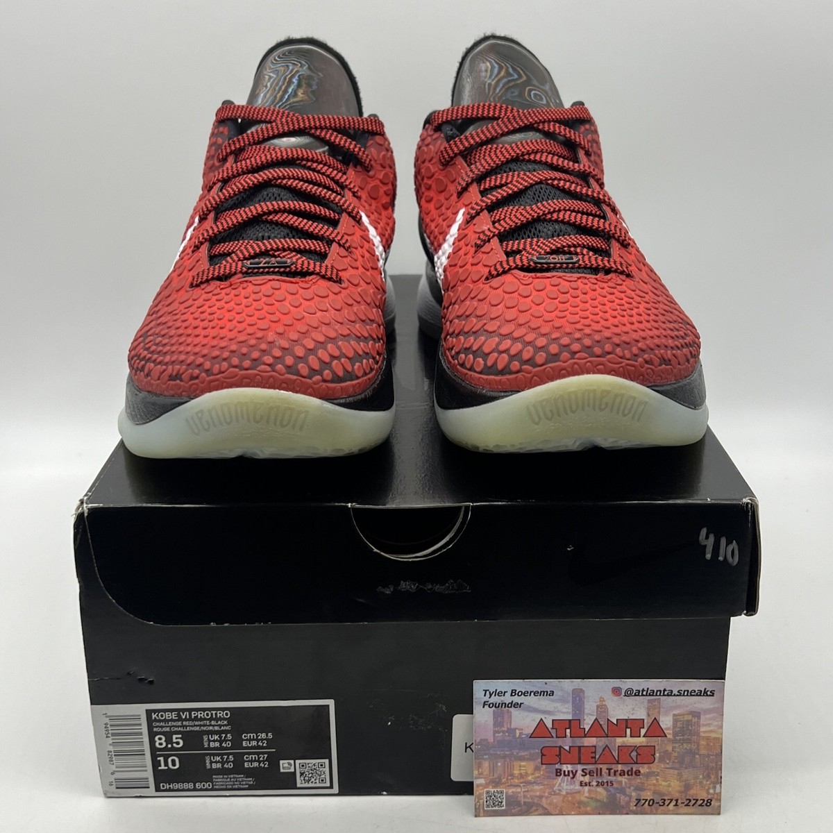 Size Nike Zoom Kobe Protro All-Star Black Red White (DH9888-600)