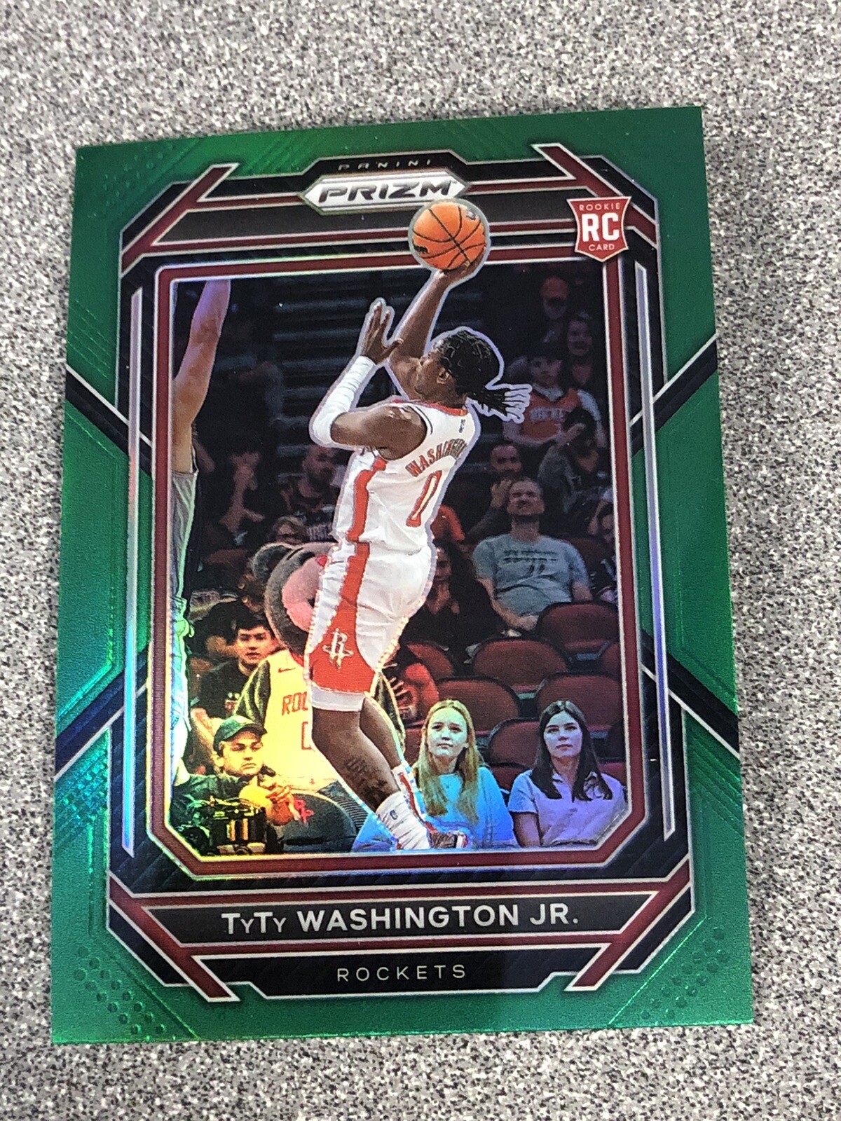 2022-23 Panini Prizm Green Prizm TyTy Washington Jr #243 Rookie RC
