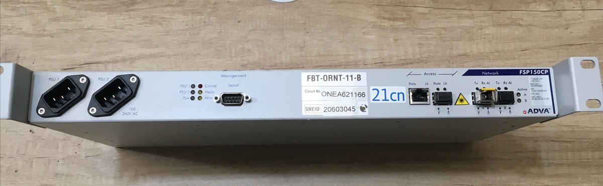 ADVA FBT-ORNT-11-B FSP150CP Optical Network Solution | eBay