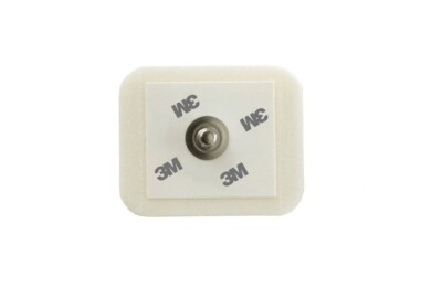 400 ECG EKG Snap Electrode 3M Monitoring Radiolucent Foam Backing Snap Connector