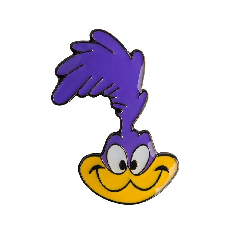 Looney Tunes The Road Runner Smiling Face Die-Cut Enamel