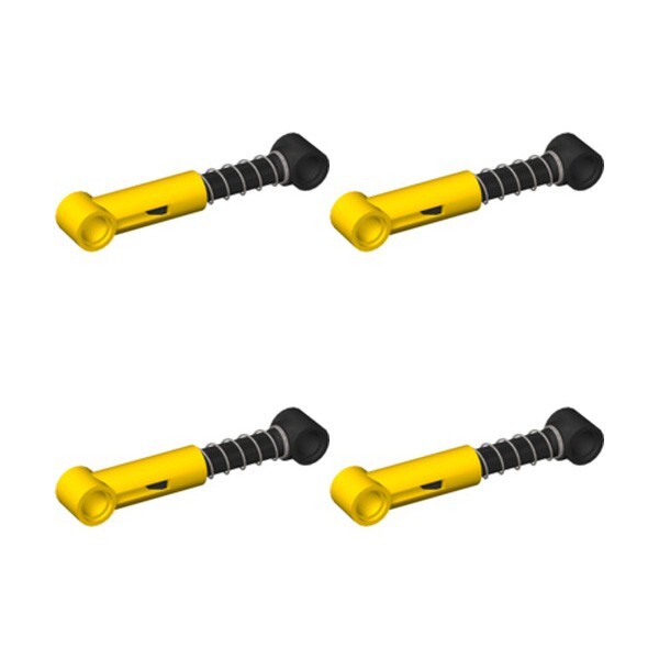 Lego Technic 4x Bright Yellow Shock Absorbers Extra Hard