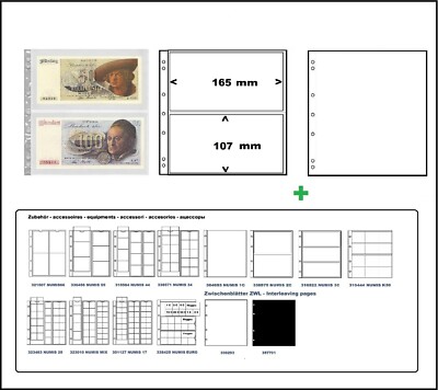 10-Leuchtturm-338575-MÜNZHÜLLEN-NH2C-NUMIS-2C-2-Fächer-165x107mm-+-weiße-ZWL