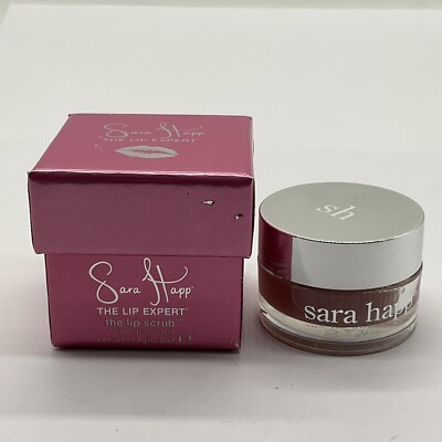 Sara Happ Let's Go Lip Scrub Pink Grapefruit Sugar Crystals Exfoliating NIB