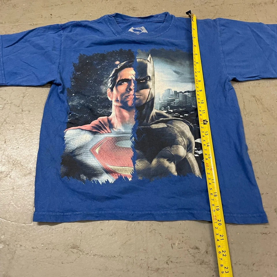Batman Vs Superman Kids Youth Blue Graphic Marvel T-Shirt - Size 8 - Image 4 of 4