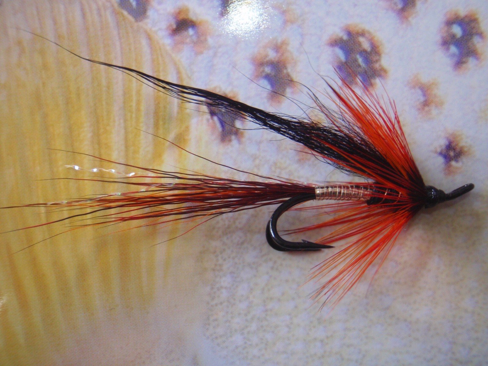 Dark Cascade double hook salmon fly x 3 | eBay UK