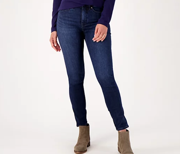 NYDJ Le Silhouette High Rise Ami Skinny Jeans Marvelous Blue