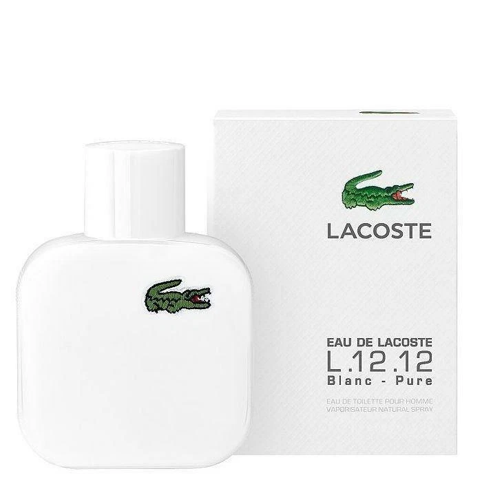 Eau de LACOSTE L.12.12 BLANC PURE WHITE cologne 3.4 / 3.3 oz edt men NEW IN BOX eBay