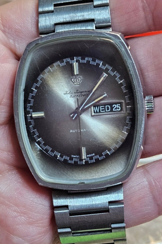 Orologio automatico JULES JÜRGENSEN vintage uomo quadrante verde