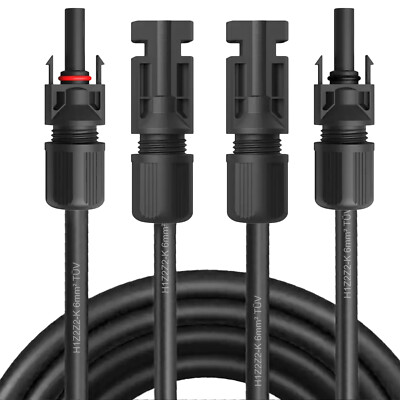 2 X 5 Meter Verlängerungskabel 4mm² Mit MC4 Solarstecker