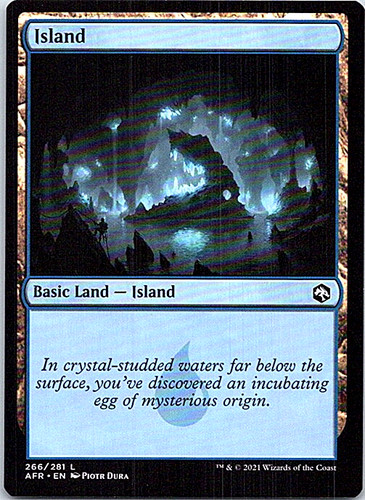 MTG Island (Foil) Secret Lair D&D: Lands of the Forgotten Realms