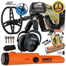 Garrett AT Pro Underwater Waterproof Detector, MS-2 Headphones, Pro Pointer AT