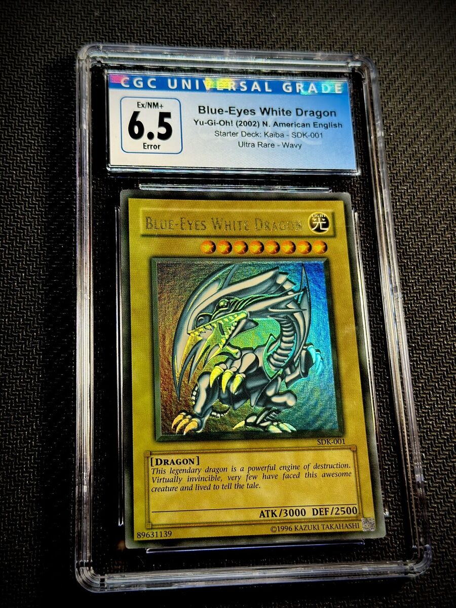 Blue Eyes White Dragon - SDK-001 - Faded - Slightly Wavy Blue Eyes White Dragon - SDK-001 - Faded - Slightly Wavy