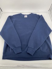 Vintage Jerzees Activewear Crew Neck Sweatshirt Adult XL Navy Blue Made in USA
