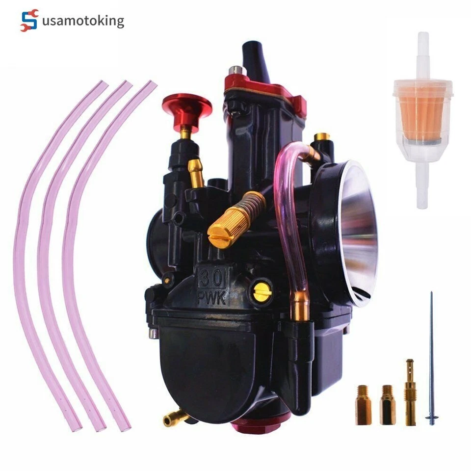 Para Carburador Motocicleta 30mm Piezas Carreras Repuesto Carburador PWK y Cable Acelerador Foto 2 de 4