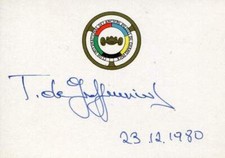 Toulo de Graffenried FORMULA ONE DRIVER autograph, signed card