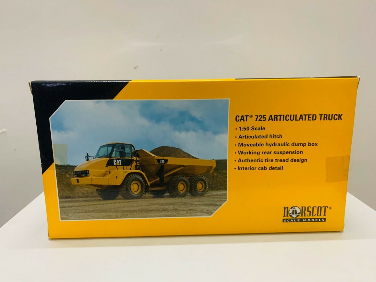 ノースコット　1／50スケール　CAT 725 アーティキュレーテッドトラック Norscot CAT Caterpillar 725 Articulated Dump Truck 1:50