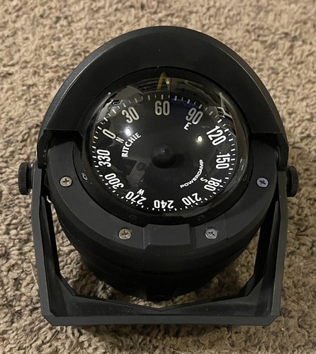 Vintage Marine Black Compass Ritchie Voyager B-80 NOS in Box - Picture 2 of 4