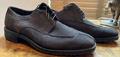 COLE HAAN City Brown Suede Lace Up Thick Sole Oxfords Size  display picture 3
