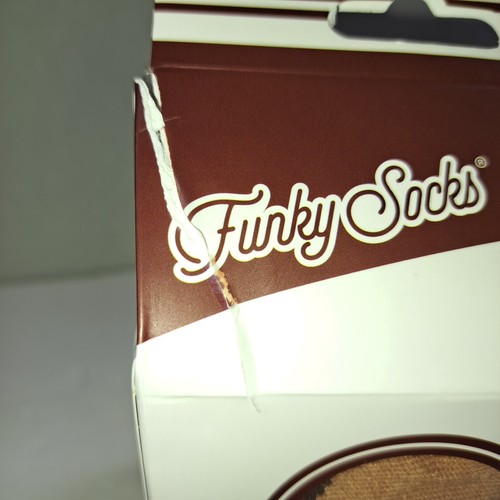 Funky Socks Milk And Cookies 2 Pairs Chocolate Chip & Brand New Open Box - Picture 8 of 11