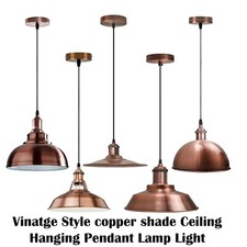 Industrial Hanging Pendant Ceiling Light Retro Metal Lamp Shade E27