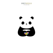 Cute Panda Poster Wall Art Print pick size A4/A3/A2/90x60cm