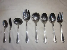 REED & BARTON  CHINA serving lot large fork spoon forks spoons ladle flatware