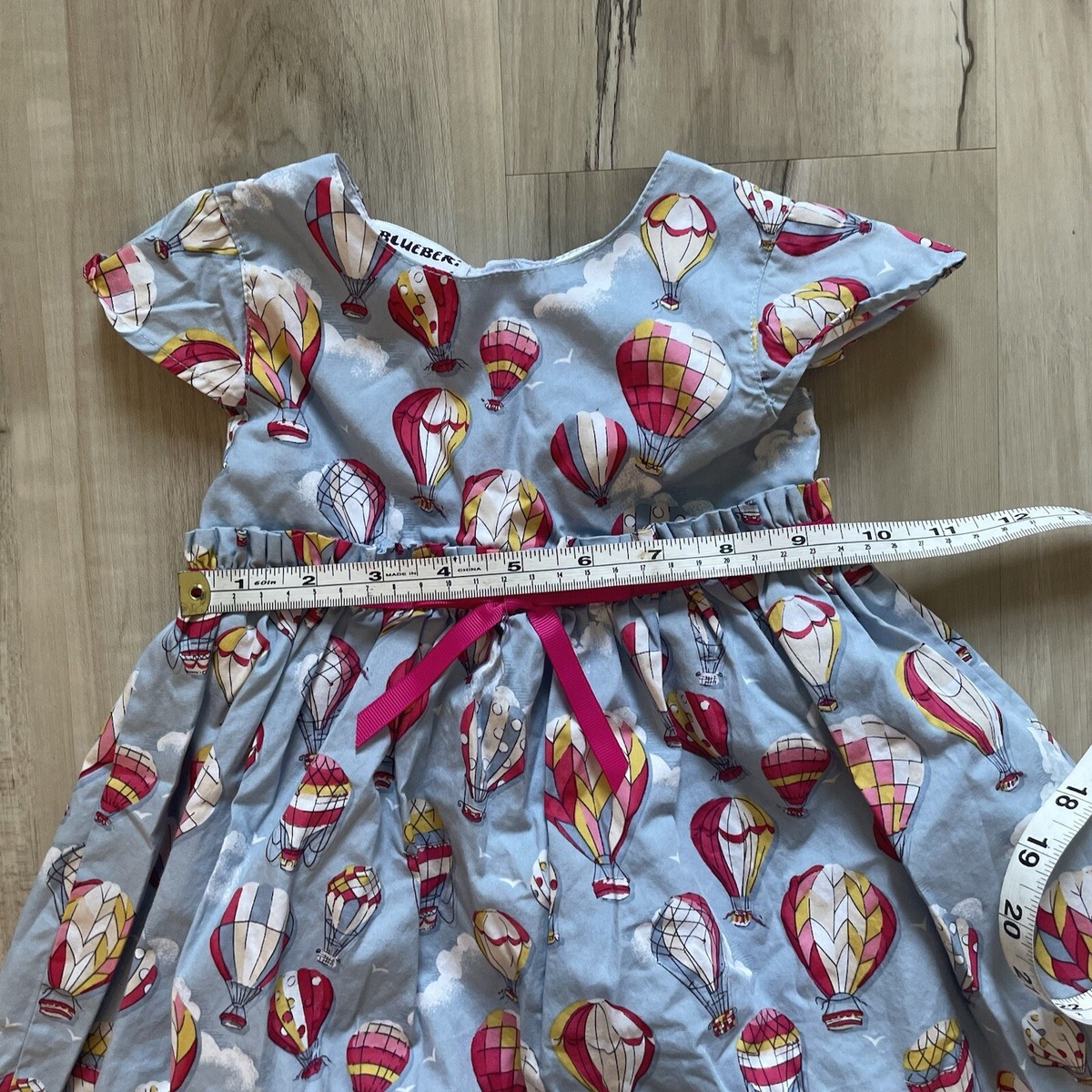 Toddler Girl's Blueberi Boulevard Blueberry Light Blue Hot Air Balloon Dress  2T | eBay