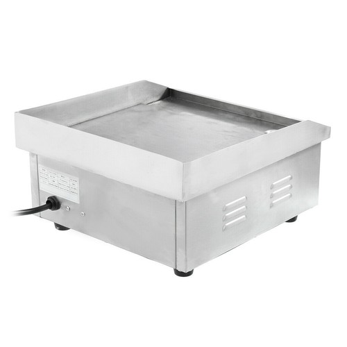 1500W 14" Commercial Electric Countertop Griddle Flat Top Grill Hot Plate BBQ - Picture 10 of 11