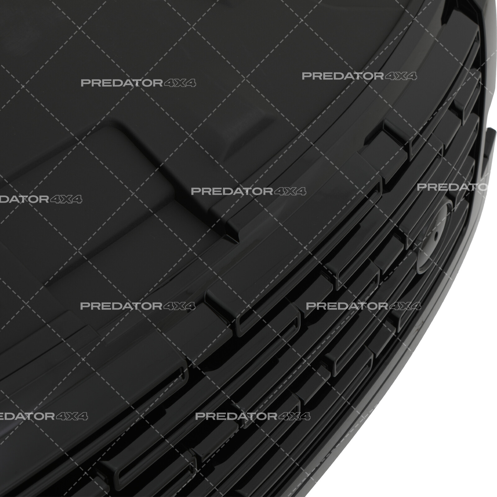 GLOSS BLACK FULL BODYKIT TRIM KIT GRILLE VENTS FOR RANGE ROVER VOGUE