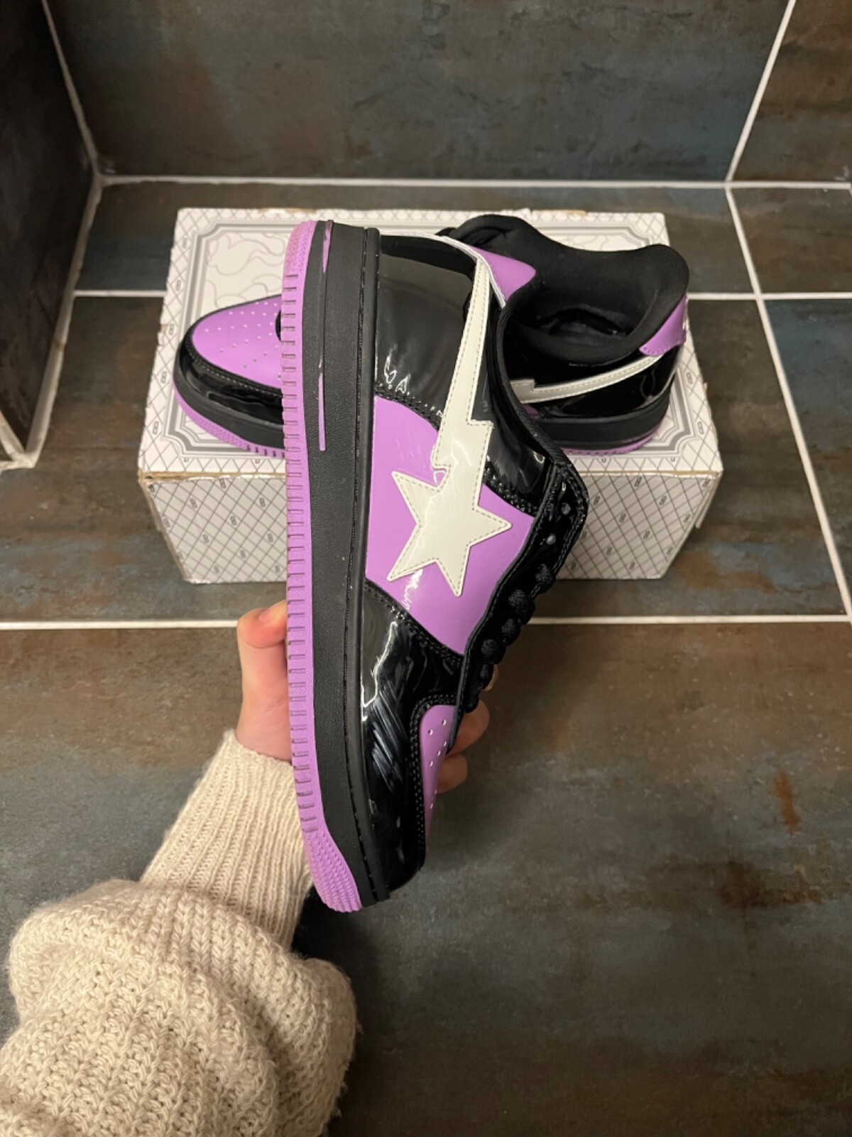 Limited Edition Bapestas X Wockhart Wocksta in Uk Size 7.5/8  Very rare image 5