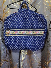 Vera Bradley Garment Bag Maison Blue Large Double Zip Travel Vintage Retired EUC