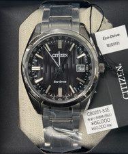 Image of CITIZEN CB0261-53E Super Titanium eco-drive solar radio analog watch New