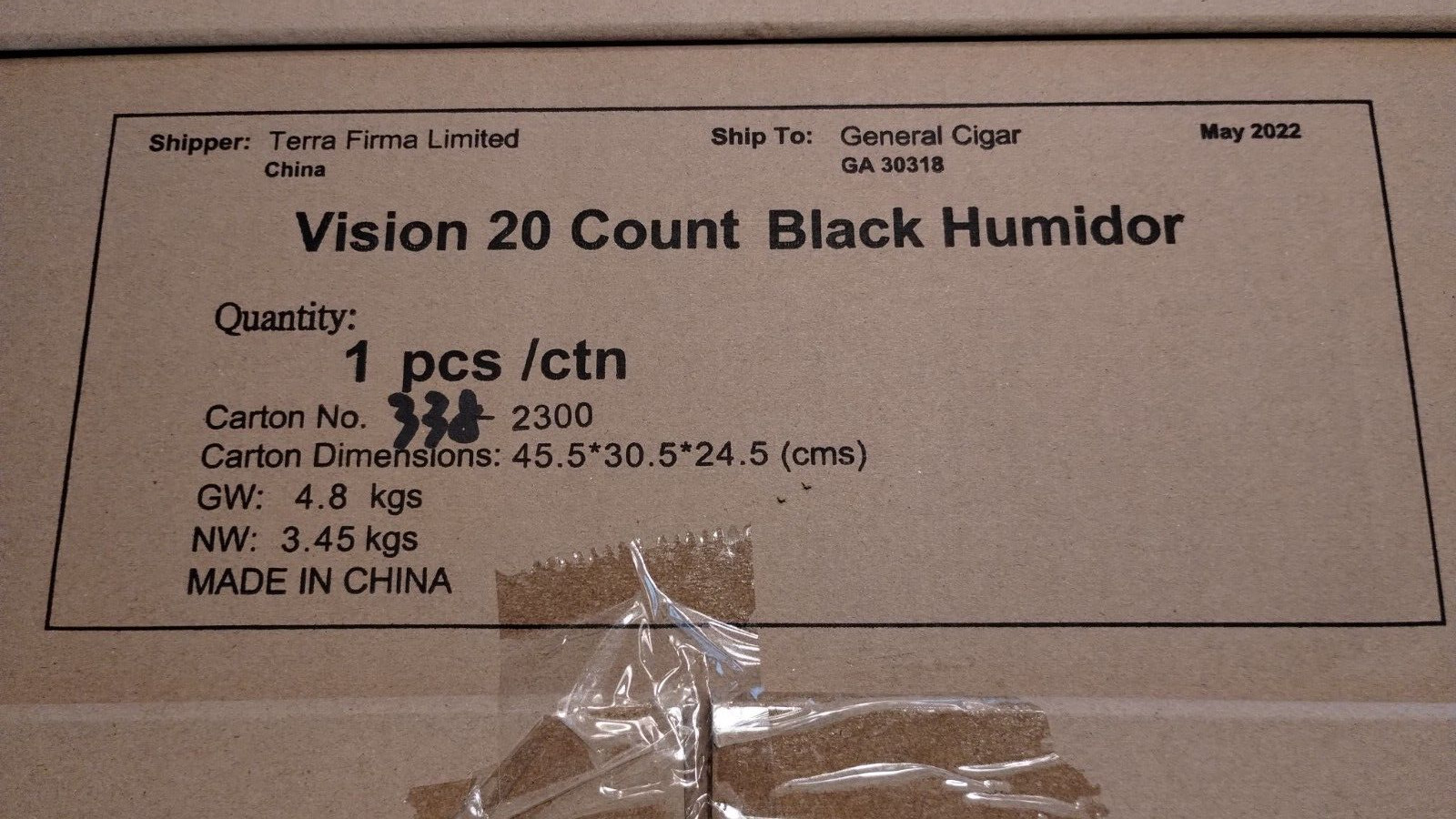 CUSTOMIZED  Lighted Cigar Box CAO NEW IN BOX