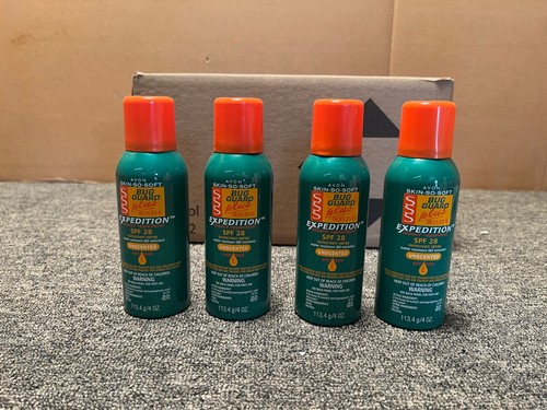 4X Avon Skin-So-Soft Bug Guard Plus Expedition SPF 28 Aerosol Spray 4oz /WH