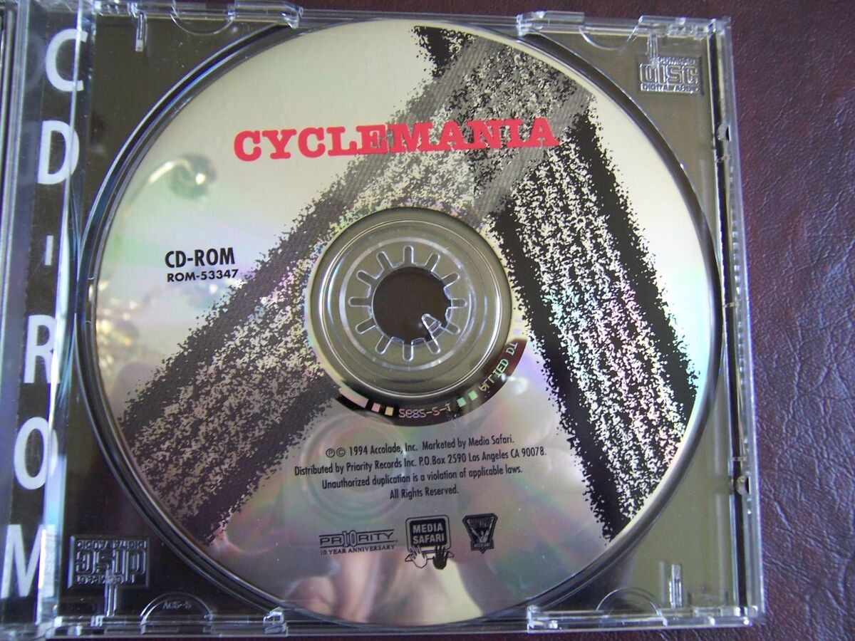 Cyclemania (PC, 1994) CD-ROM by Accolade, MS-DOS Installation Instructions