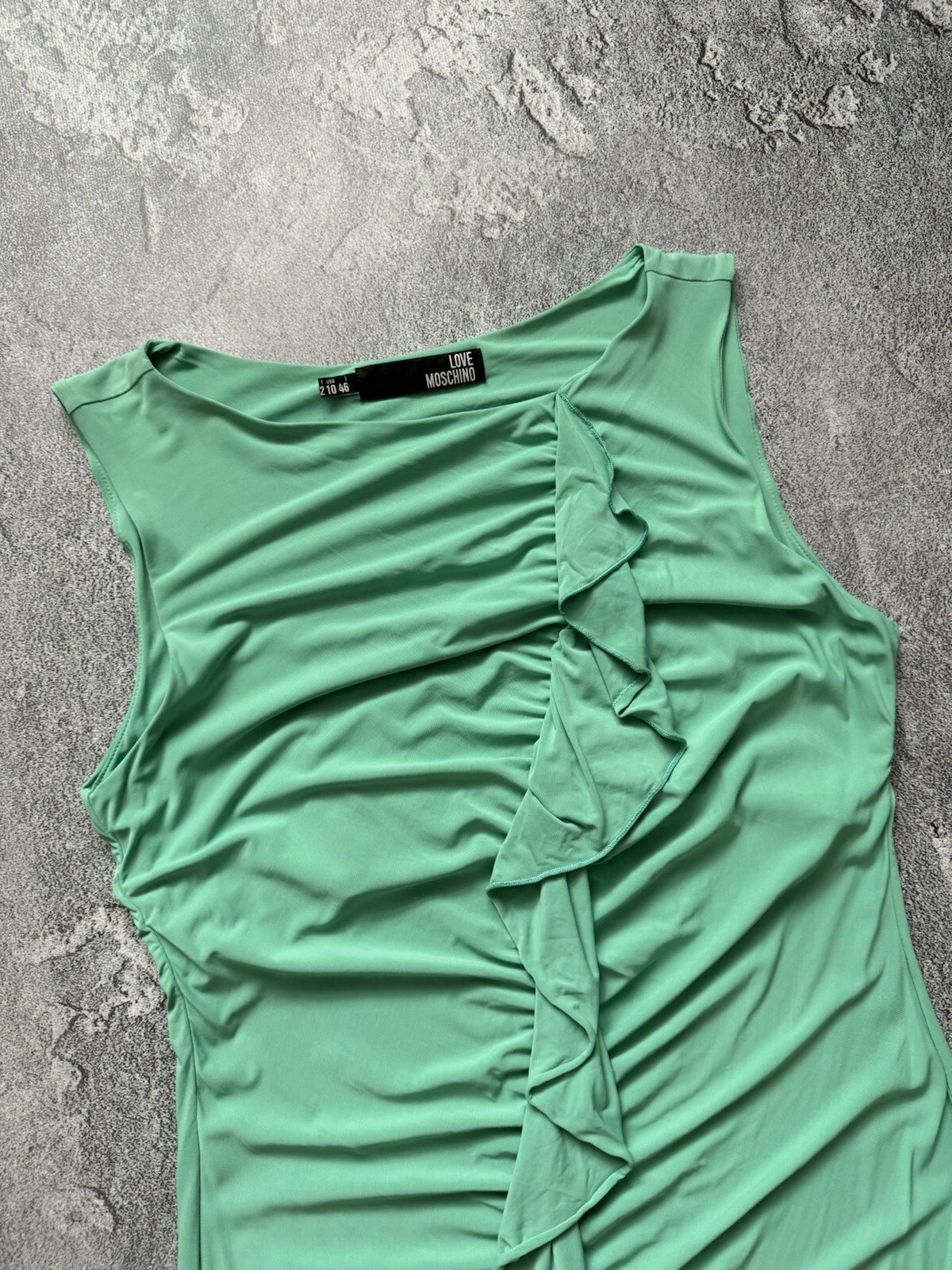 Abito smanicato Love Moschino USA10 I46 F42 ? Tank come nuovo goditi il lusso