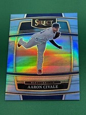 2022 Panini Select - Aaron Civale - CAROLINA BLUE PARALLEL - #'d 15/35 - RARE!!!