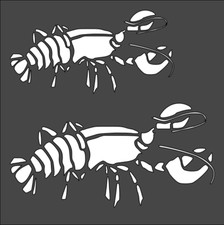 1- 8x8 inch Stencil, VN-91 Lobster 7.5", 6" 6mil   