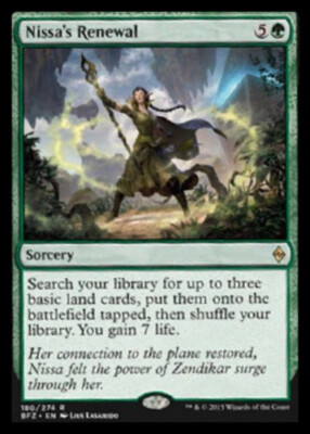 1x Nissa's Renewal - Foil - Battle for Zendikar - Near Mint
