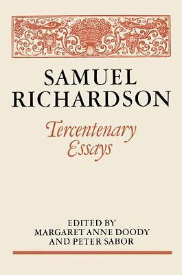 Samuel Richardson Tercentenary Essays Doody Sabor Paperback 9780521169196