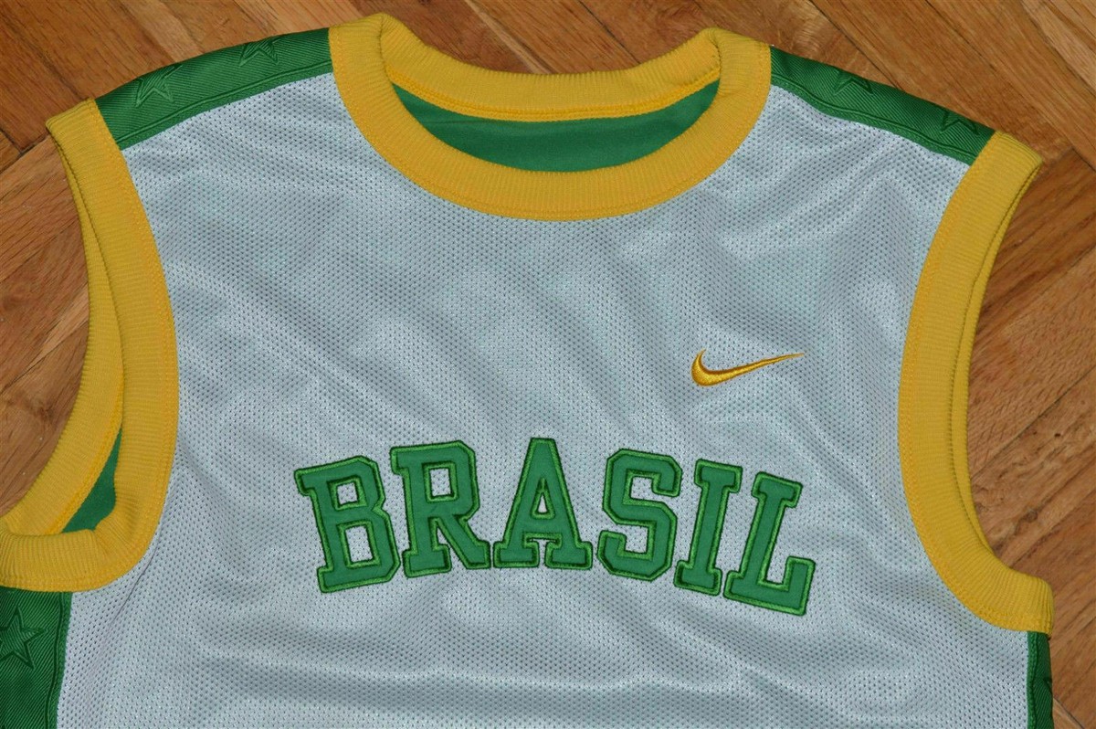 00s ナイキ ブラジル サッカー ユニフォーム 2002W杯 L 半袖 黄×緑 Brazil Pentacampeao football soccer Shirt Jersey 2002 Cup Nike