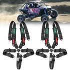 2X 5 Point Safety Seat Belt Cam-Lock Buckle Atv Racing Harness Shoulder Straps