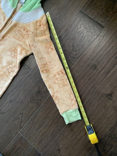 Disney Star Wars Mandalorian Grogu One Piece Pajama Sleepwear Yoda sz. S - e6 - Picture 15 of 21